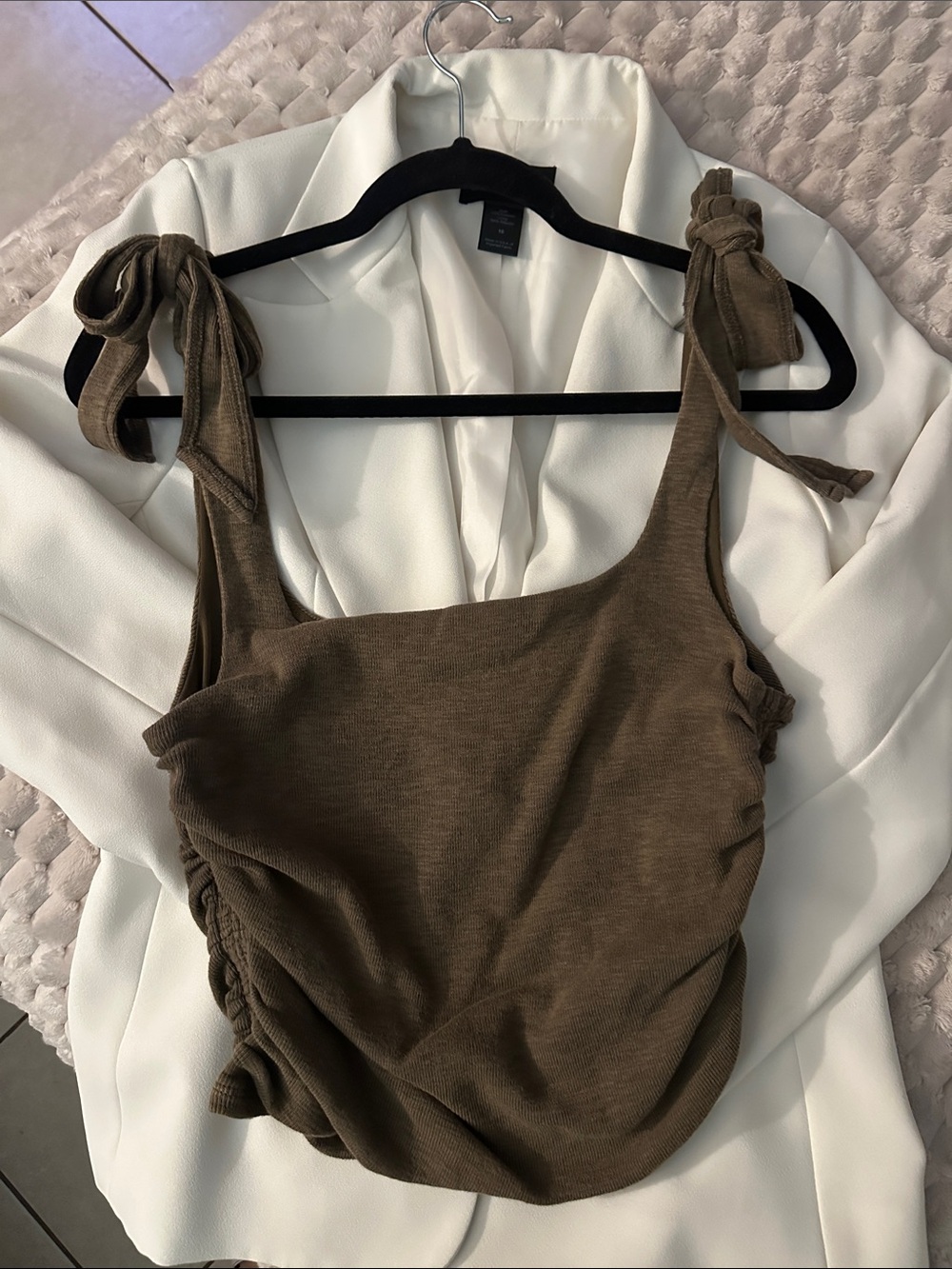 Free People Brown Tie-Shoulder Camisole